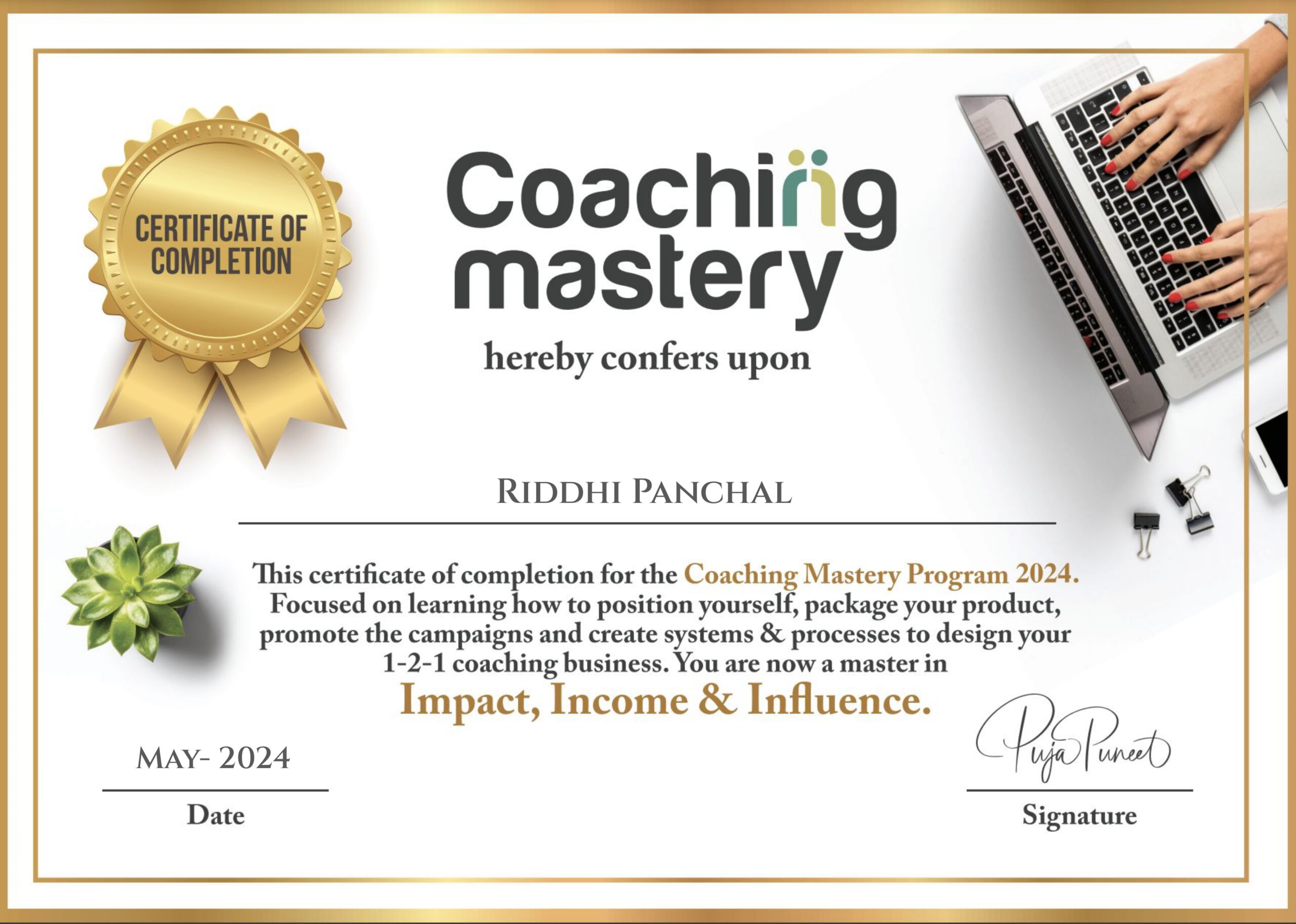 Riddhi Panchal Coaching mastery certificate_page-0001